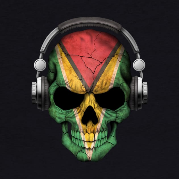 Dark Skull Deejay with Guyanese Flag by jeffbartels